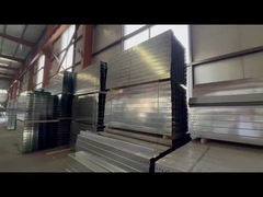 Schwerlast-Wandmontierte Silber-Stahldraht-Through-Kabel-Tray anpassbare Höhe