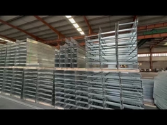 Anpassbare Silberstahlleiter-Typ Kabel-Tray-Wand für feuerfeste Kabelmanagement montiert