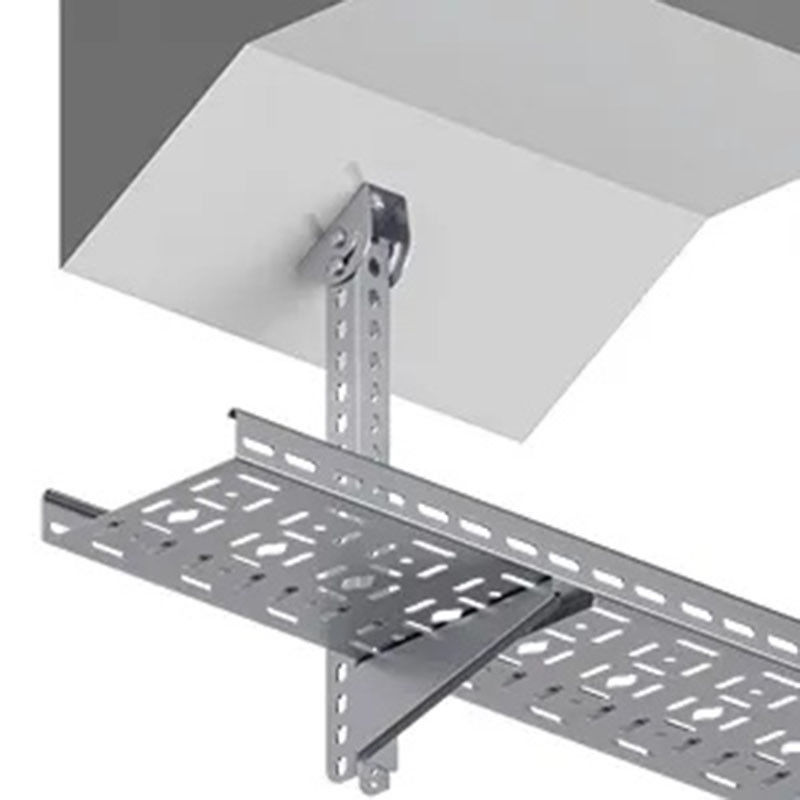 Edelstahlkabel-Tray mit hervorragender Korrosionsbeständigkeit - Wandmontiert/aufgehängt - Silberfarbe