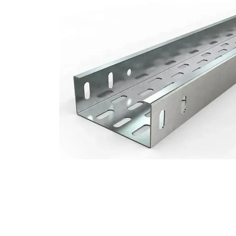 Edelstahlkabel-Tray mit hervorragender Korrosionsbeständigkeit - Wandmontiert/aufgehängt - Silberfarbe