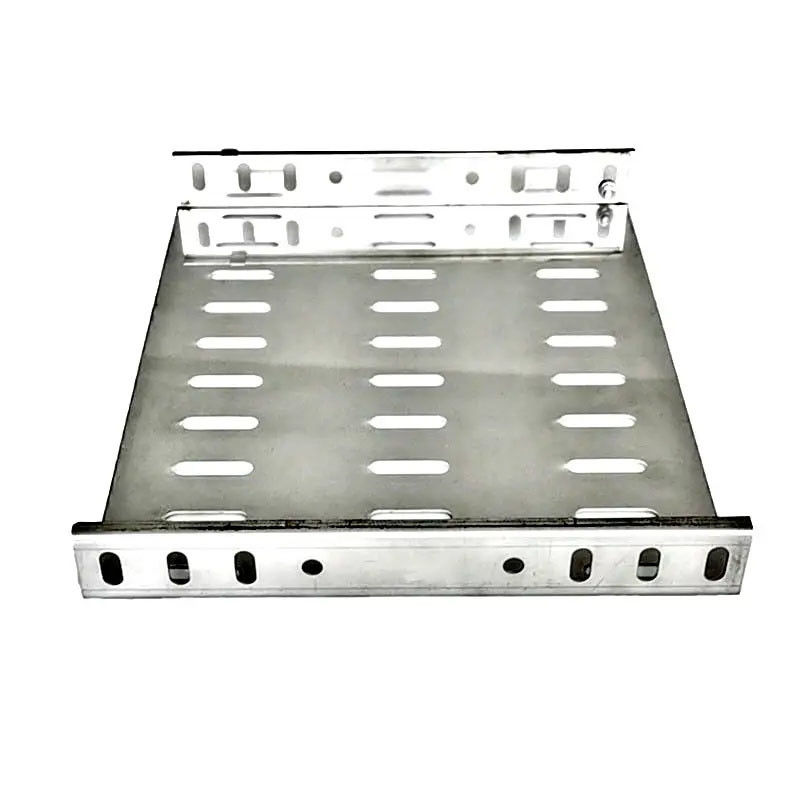Ausgezeichnete Belüftung Edelstahlkabelschacht 1,2 mm-2,5 mm Einfache Installation Silberfarbe