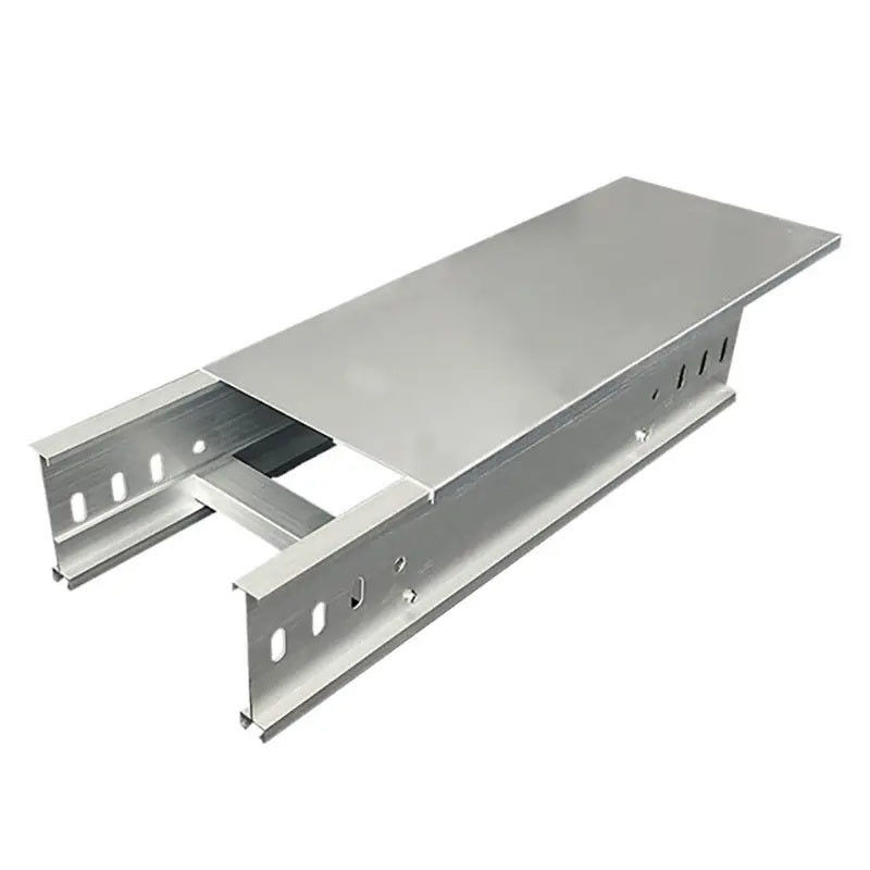 Schwere Korrosionsbeständige Industrie-Kabel-Tray galvanisiert Silber Veredelung angepasste Länge