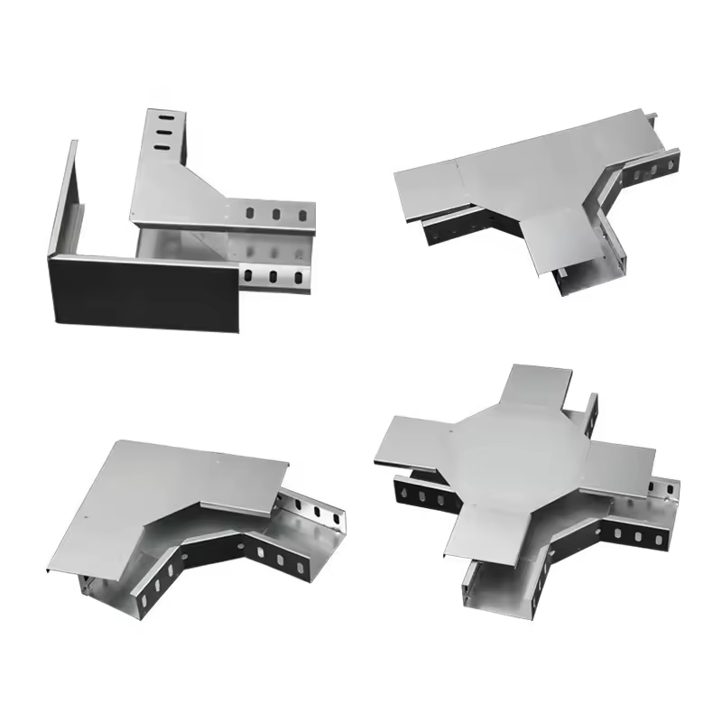 ISO9001-zertifiziertes galvanisiertes Kabelfach mit festem und perforiertem Boden und hohem Lager für sicheres Kabelmanagement